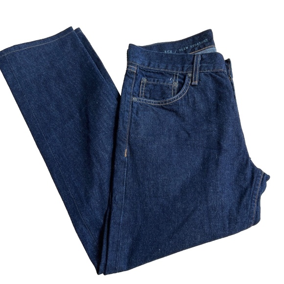 Rag & Bone Jeans Men's 31 Blue Denim RB 15X Slim Straight Button Fly Dark Wash - Picture 8 of 8